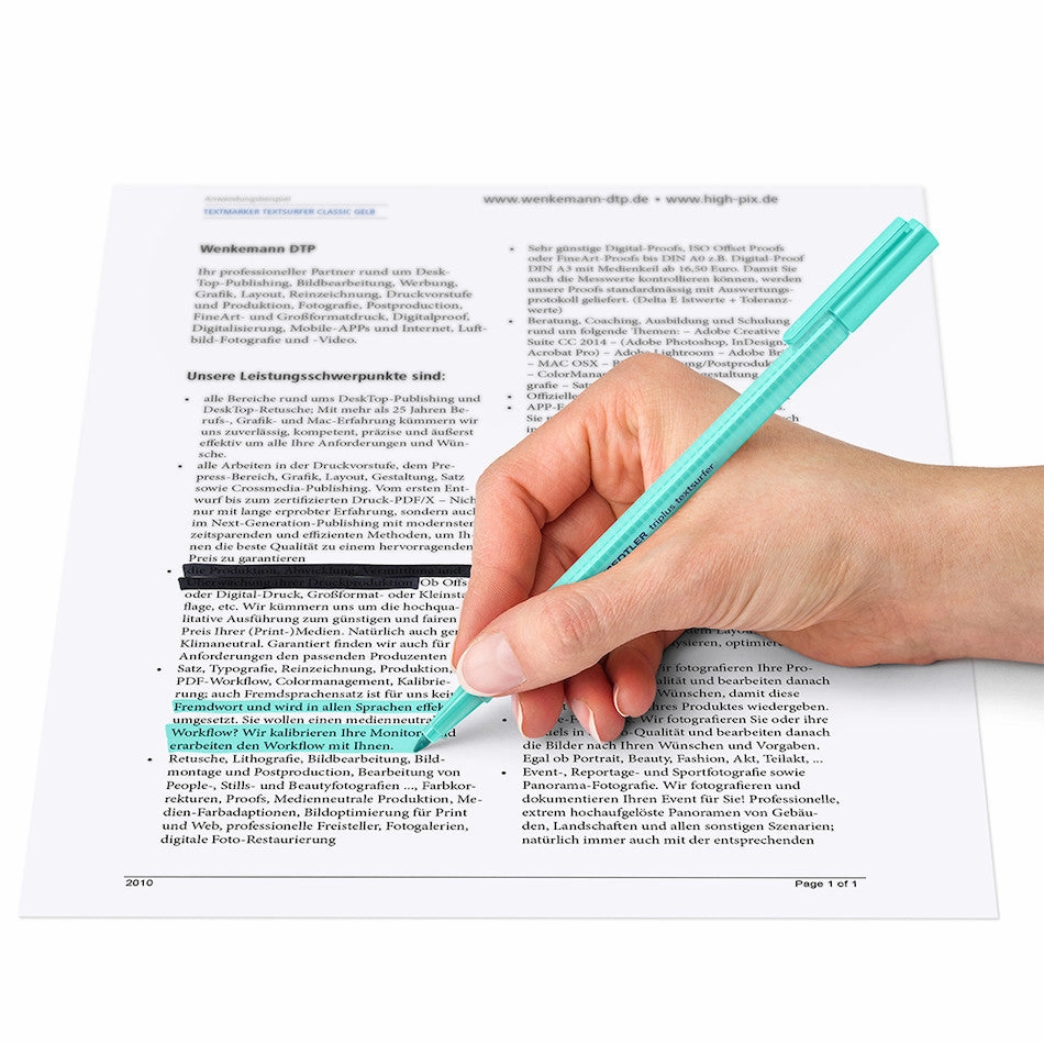 Staedtler Triplus Textsurfer Highlighter Box of 6 Pastel