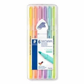 Staedtler Triplus Textsurfer Highlighter Box of 6 Pastel