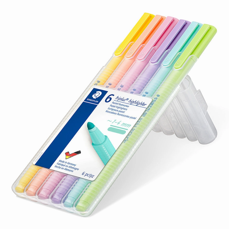 Staedtler Triplus Textsurfer Highlighter Box of 6 Pastel
