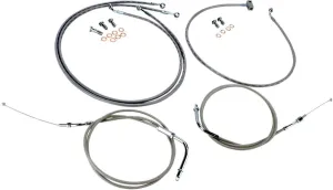 Stainless Handlebar Cable and Line Kit for 12"-14" Bars BA-8059KT-12