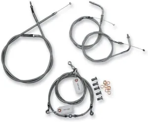 Stainless Handlebar Cable and Line Kit for18"-20" Bars BA-8074KT-18