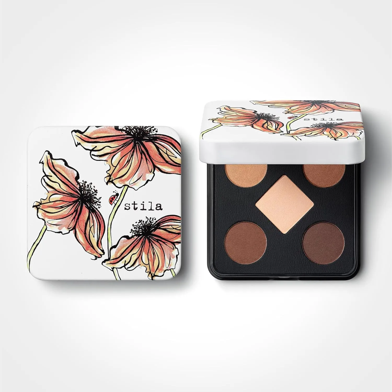 stila Pocket Play™ Eye Shadow Palette | 5 Silky Powder Shades for Eyes, Face, Highlight & Contour | Compact, Travel-Friendly, Blendable Formula | Matte & Shimmer, Neutral & Bold Tones