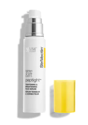 StriVectin Tighten and Lift Peptight Tightening and Brightening Face Serum with Peptides for Even Skin Tone, 1.7 Fl Oz
