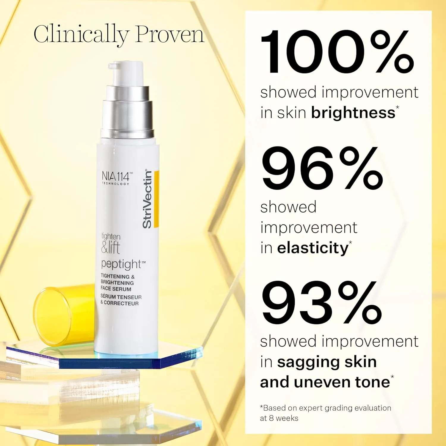 StriVectin Tighten and Lift Peptight Tightening and Brightening Face Serum with Peptides for Even Skin Tone, 1.7 Fl Oz