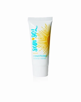 Sun   Sol Bulk Hydrating Conditioner With Warm Coconut & Vanilla Fragrances, Travel Size Toiletries, Mini Hotel Amenities, 0.7 oz, 50 Count