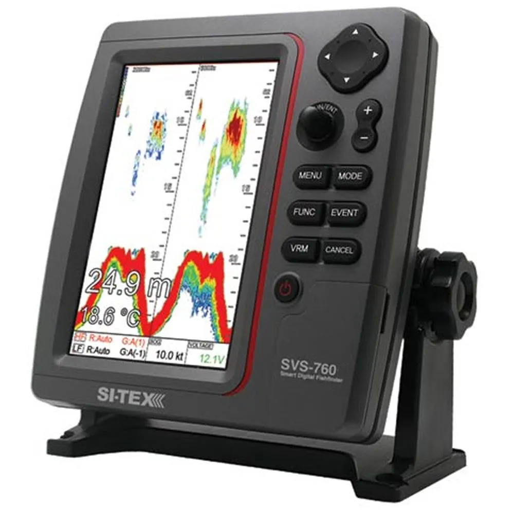 SVS-760 Dual Frequency Sounder 600W Kit w/Bronze Thru-Hull Temp Transducer