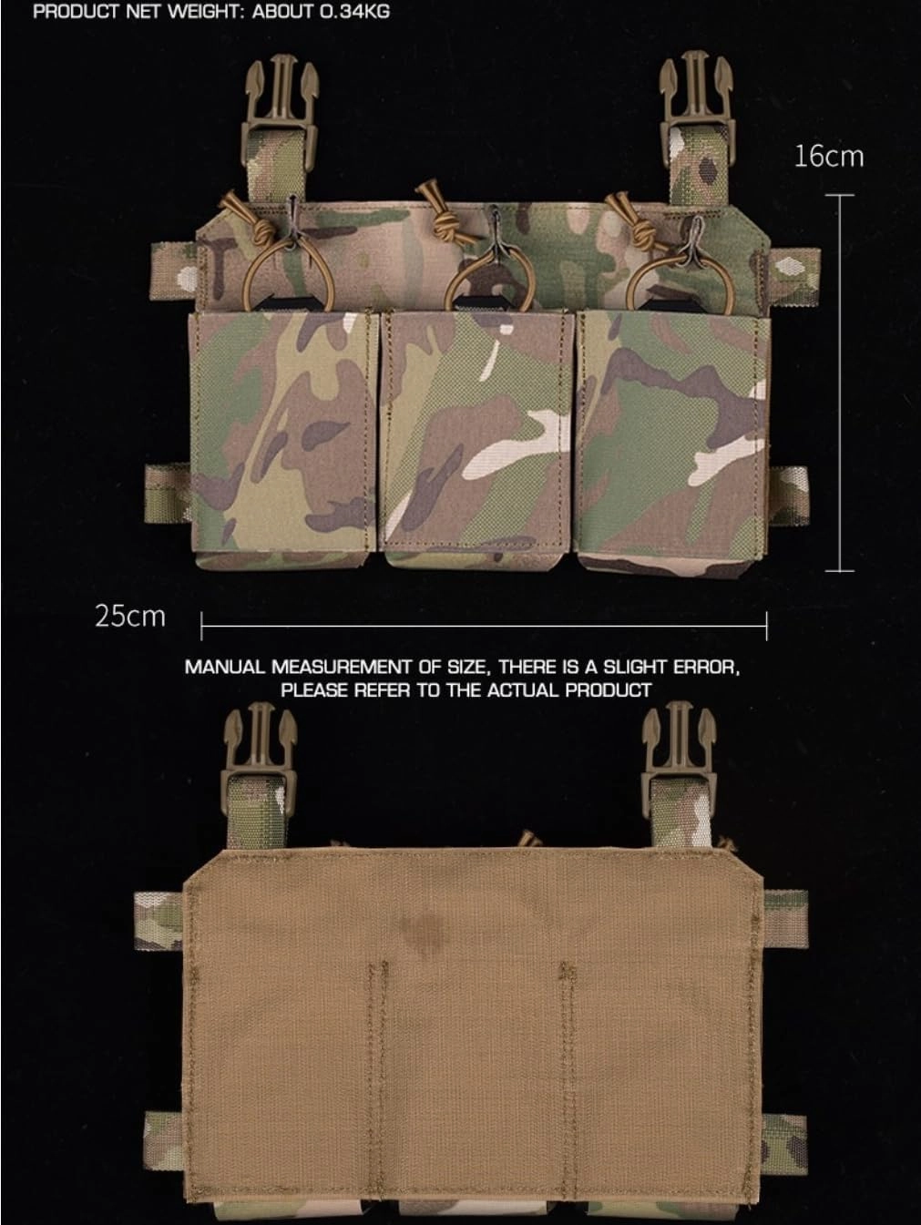 Tactical Plate Carrier Front Flap Pouch 545/762/556 Triple Mag Pouch for Airsoft Hunting Vest Chest Rig Magazine Bag Accessory