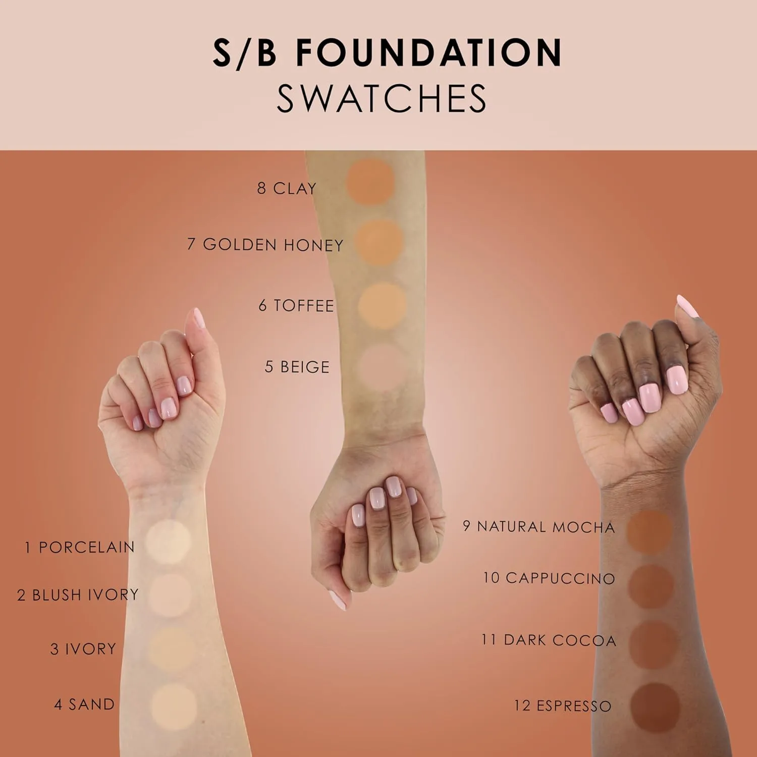 TEMPTU S/B Silicone-Based Airbrush Foundation: Professional Long-Wear Liquid Makeup, Sheer To Full Coverage For A Hydrated, Healthy-Looking Glow & Luminous, Dewy Finish On All Skin Types, 002 Blush Ivory, 4 Fl Oz