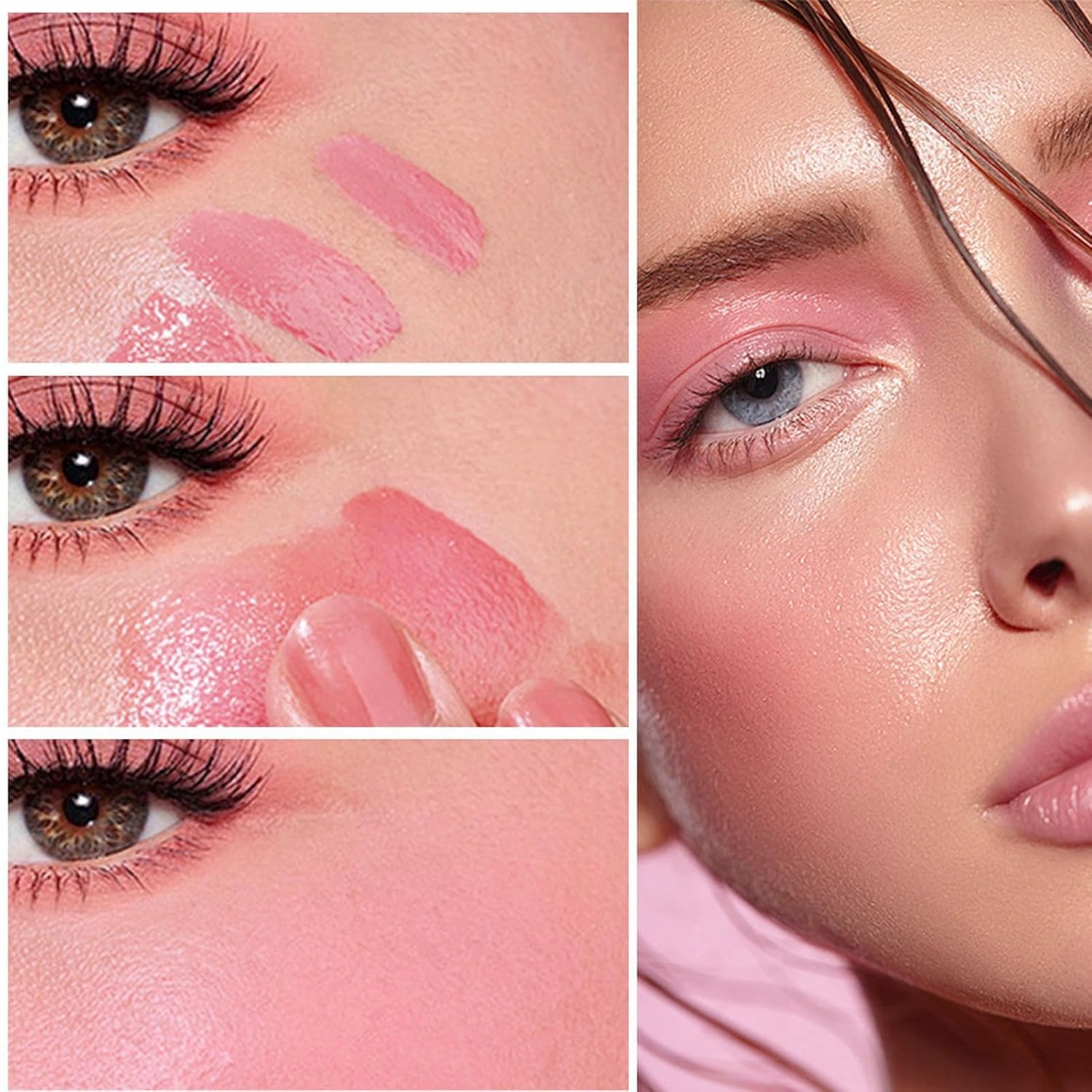 Tenddaily Sculpt Tape & Blush Tape Duo - Blush, Summaryas Contour Wand & Blushs Wand DuoBlush, Liquid Blushs Wands for Women, Cream Contours Stick Makeup with Applicator (Contour Blush01)