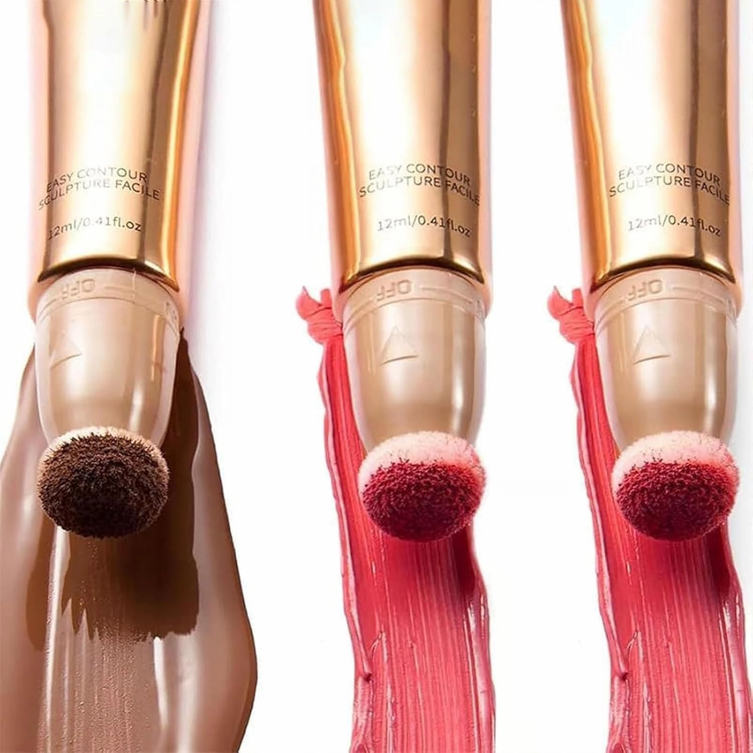 Tenddaily Sculpt Tape & Blush Tape Duo - Blush, Summaryas Contour Wand & Blushs Wand DuoBlush, Liquid Blushs Wands for Women, Cream Contours Stick Makeup with Applicator (Contour Blush01)