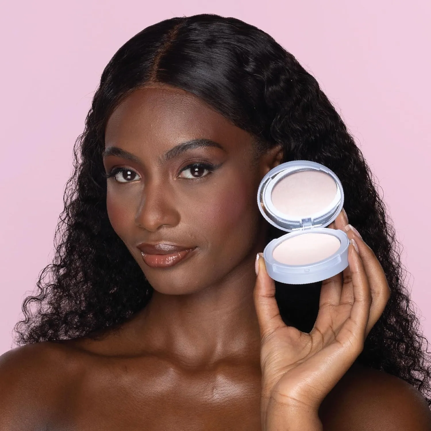 The Beauty Crop PoreFilter Pressed Powder - Blurs Pores & Controls Shine - Transparent Shade - 0.34 oz