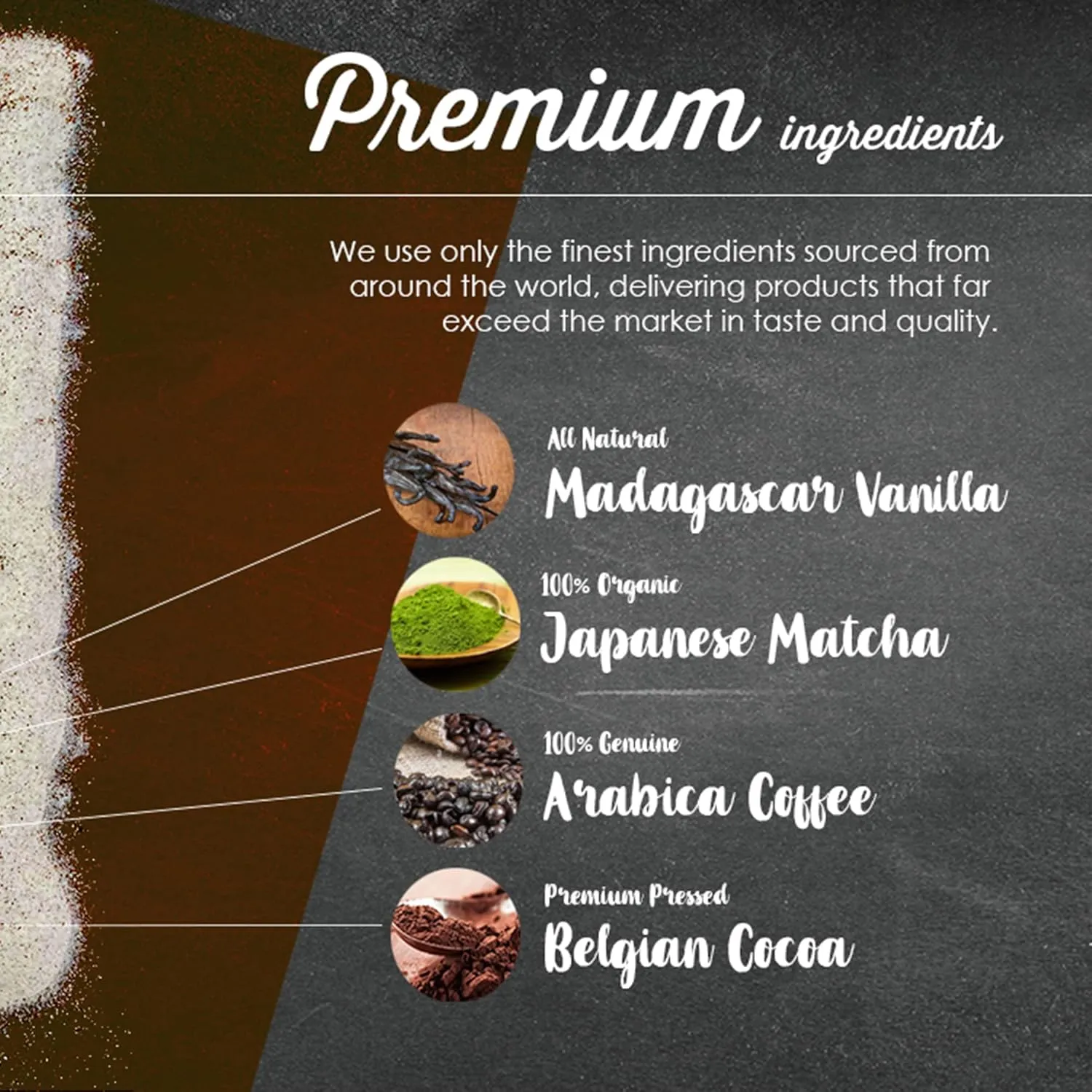 The Frozen Bean - Hazelnut Frappe & Latte Instant Mix with Arabica Coffee, Double Caffiene, Low Sugar - for Hot, Iced, or Frappuccino-Style Blended Drinks - (20) 0.53oz Single Serve Sticks