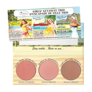 theBalm Girls' Getaway Trio - Highlighting Powder Cheek Palette, Face Sculpting Kit, Fade Resistant Blushes/Bronzers, Balm (Springs, Beach and Desert), 0.16 ounces