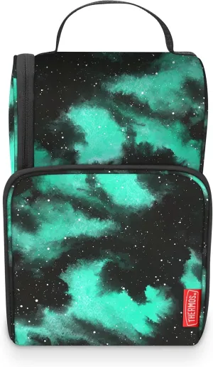 THERMOS Tween Non- Licensed Dual Lunch Kit, Galaxy Green