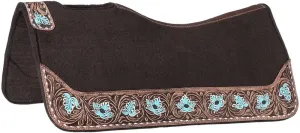 Tough 1 Floral Tooled Felt Saddle Pad