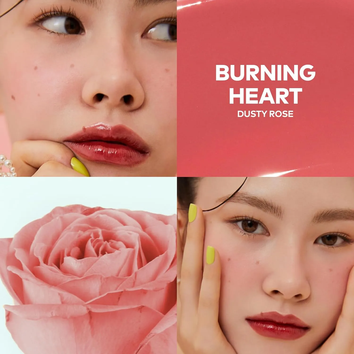 TPSY Juicy Flush Blush (02 Burning Heart) – Hydrating Liquid Blush for Cheeks, Buildable Formula, Soft & Smooth Finish, Blurring Effect, Dusty Rose, Vegan