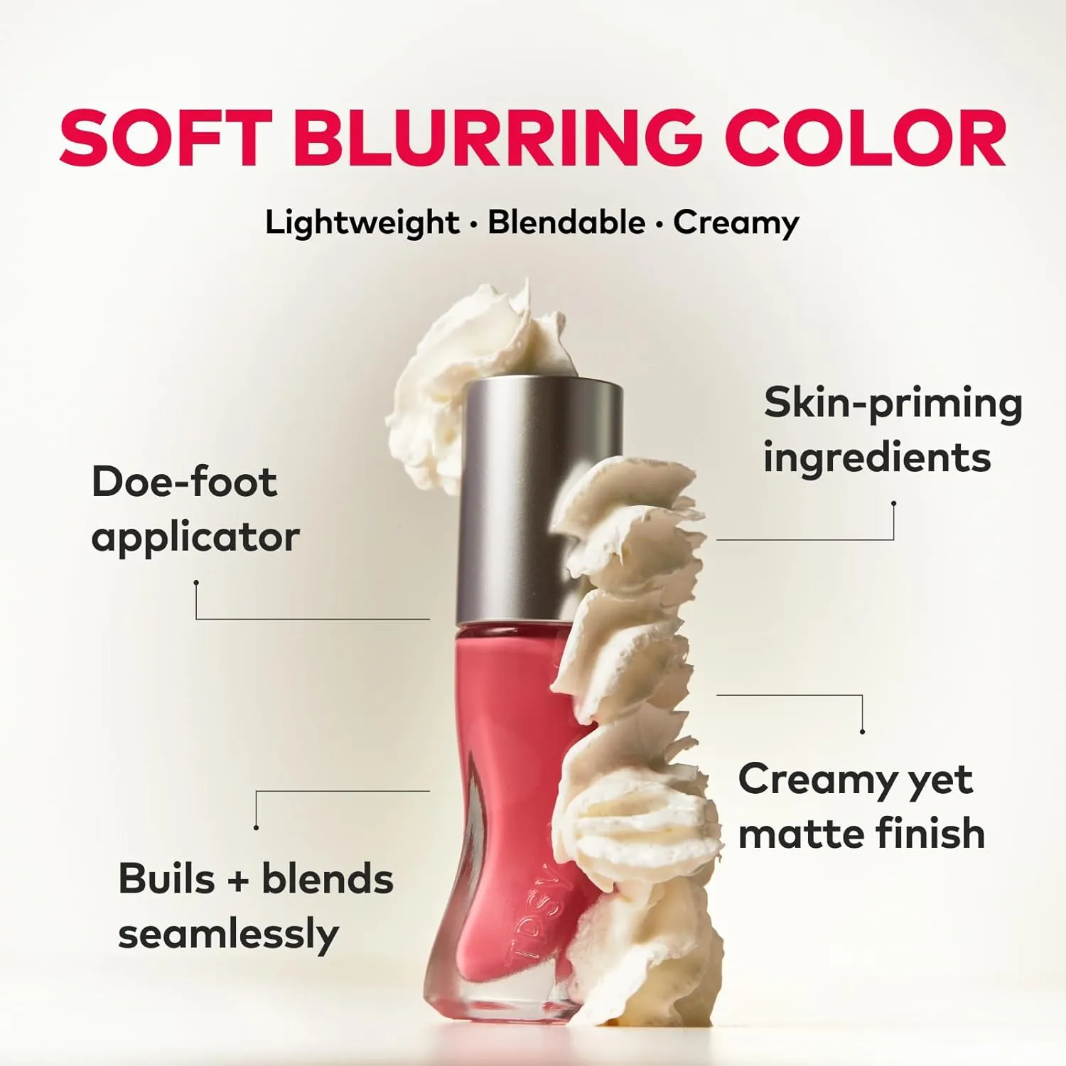 TPSY Juicy Flush Blush (02 Burning Heart) – Hydrating Liquid Blush for Cheeks, Buildable Formula, Soft & Smooth Finish, Blurring Effect, Dusty Rose, Vegan