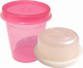 Tupperware Midget Smidgets 2 Ounce and 1 oz Sheer Pink and Blush Pink