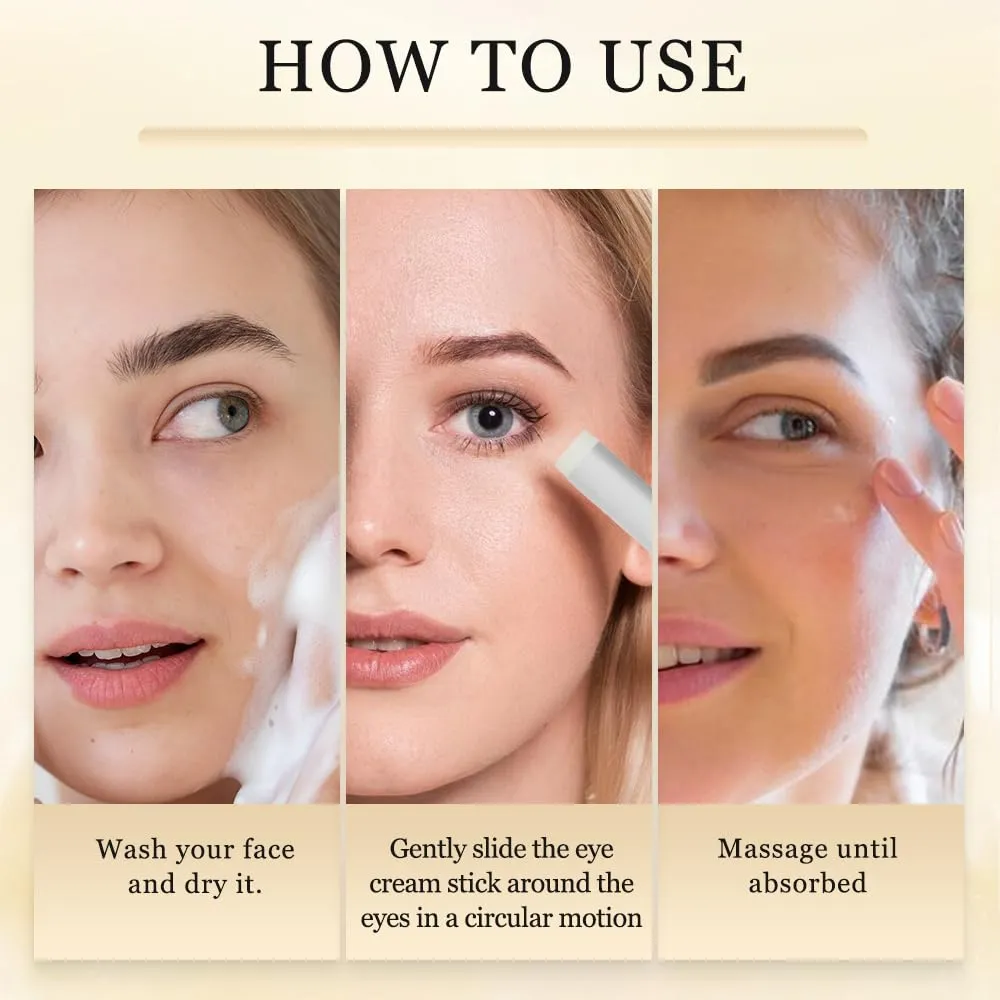 Turmeric Retinol Eye Cream Stick, for Under Eye Bags, Eye Cream Stick for Anti Aging Eye Cream Stick, Reduce Fine Lines (5)