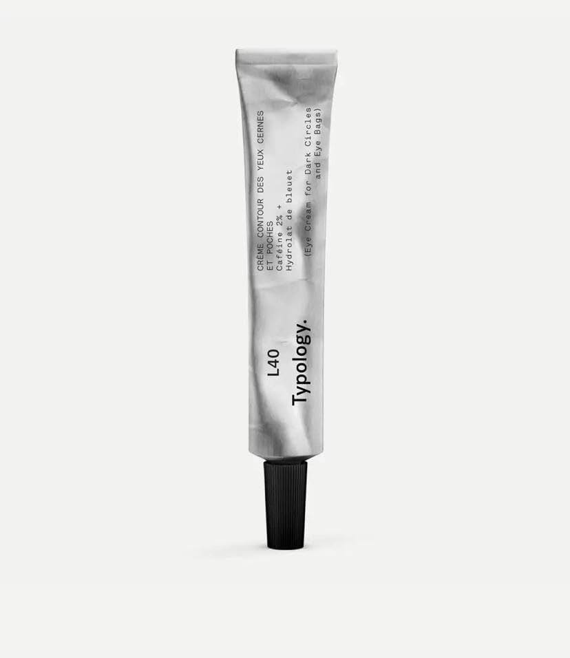Typology Eye Cream for Dark Circles and Eye Bags 2% Caffeine   Hydrolate Cornflower & Complimentary BlueBerry Sheet Masque