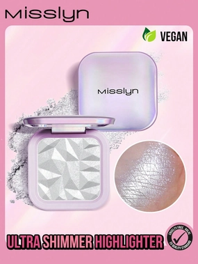 Ultra Shimmer Highlighter for a Radiant Glow - Silver Glitter Illuminator for Face, Nose, and Eye Contouring