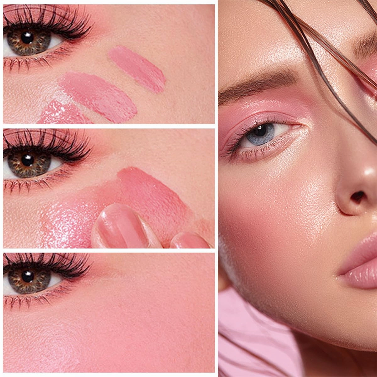 Unanimous Agree Blush, Summaryas Contour Wand & Blush Wand Duo, 2 In 1 Liquid Contours Duo For Women With Applicator (03blush 02contour)