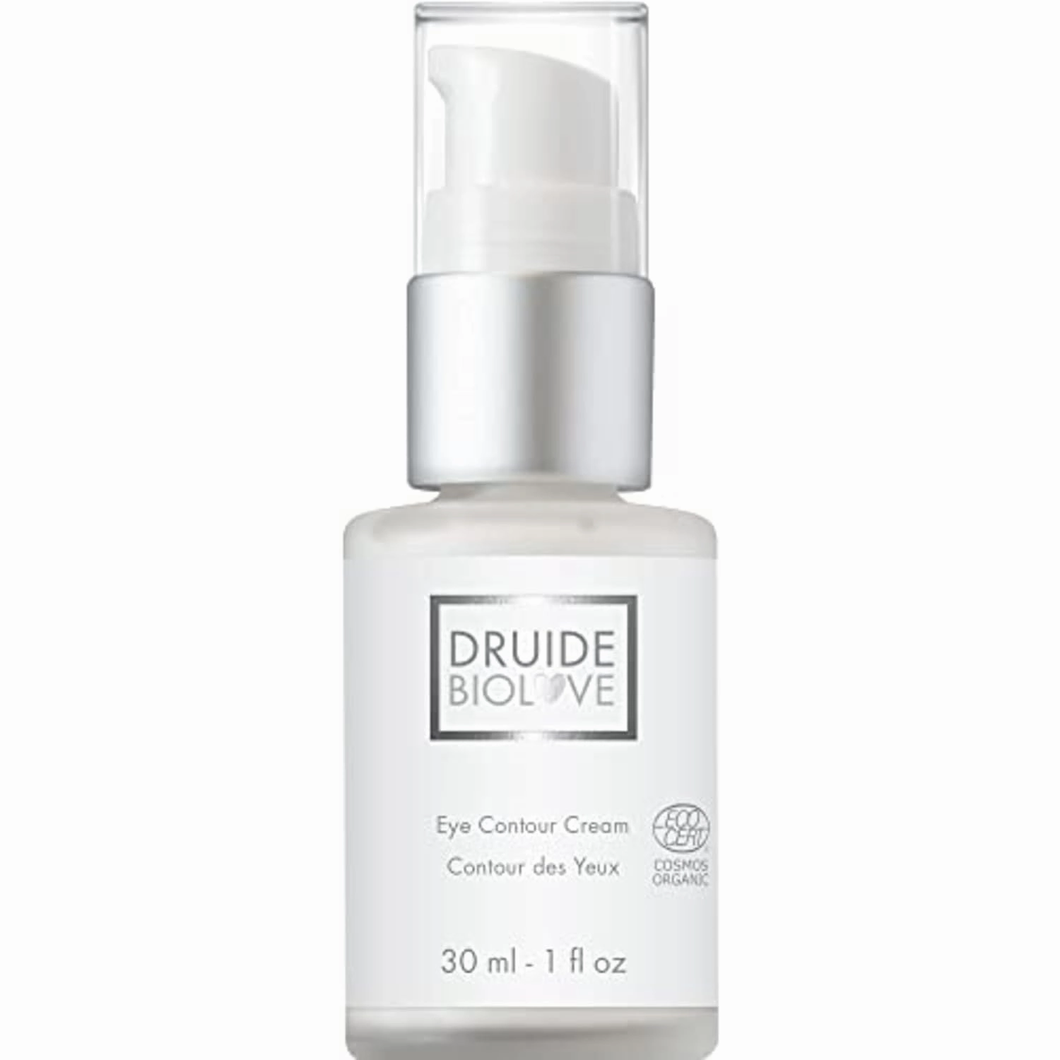 Under Eye Cream - Druide BioLove Eye Contour Cream to Reduce Signs of Fatigue and Revitalize Skin, Moisturizing Hyaluronic Acid Treatment for Under Eyes, 30ml