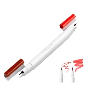 Undone Beauty Forever Lip 2-in-1 Stain and Precision Liner with Deep Enhancing Shade and Sheer Stain for Longwearing, Naturally Full Lip Look and Soothing Aloe - Clean, Vegan, and Paraben & Cruelty Free - Sun Red