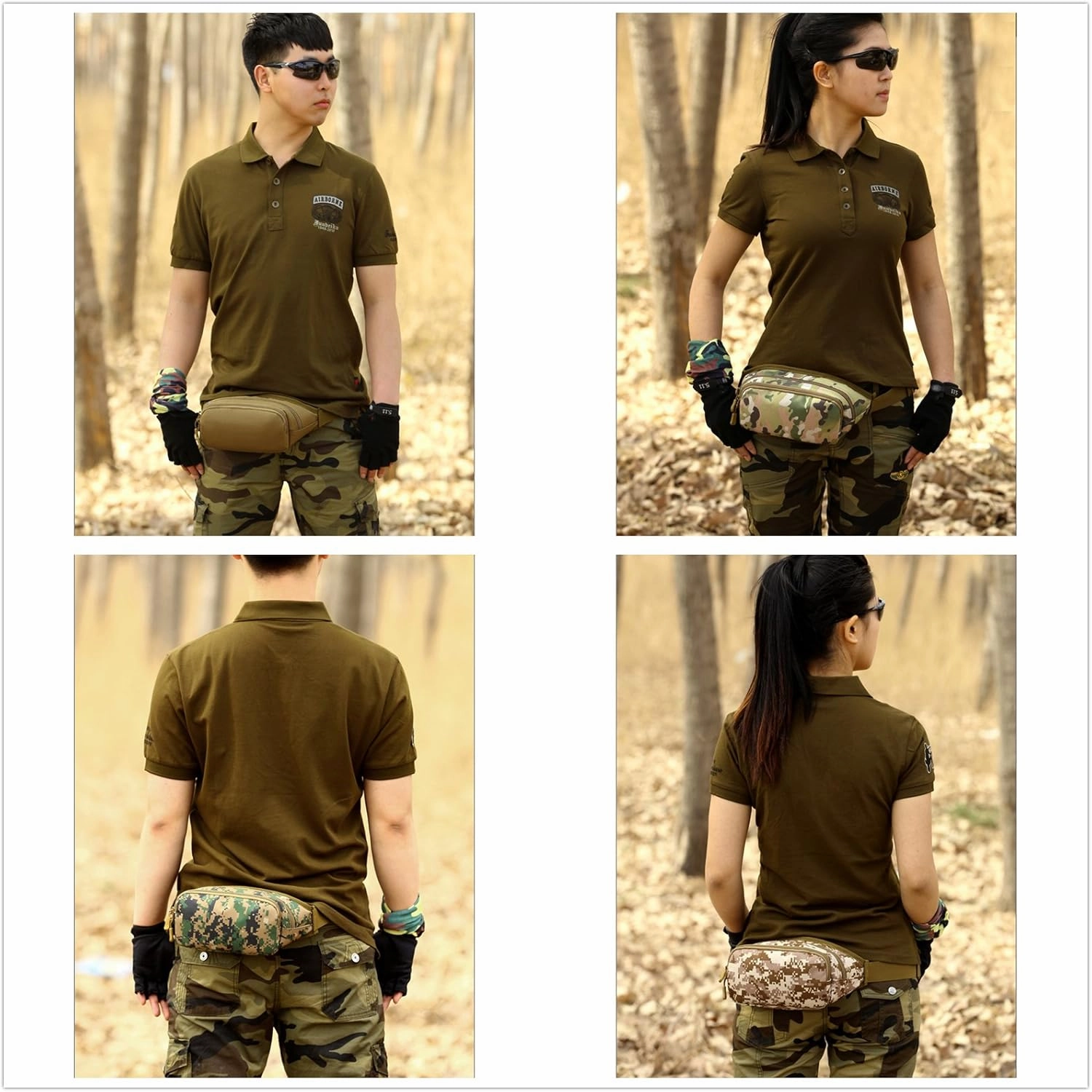 UNISTRENGH Fanny Pack Tactical Military Waist Pack Bag Waterproof Hip Belt Pouch for Outdoor Hunting Camping Trekking Climbing Bumbag