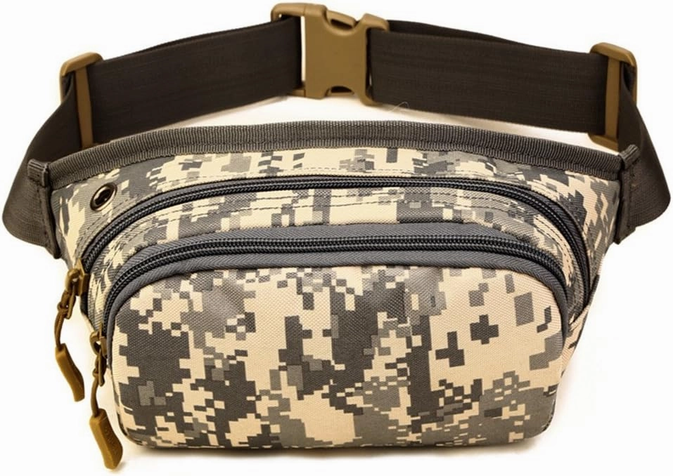 UNISTRENGH Fanny Pack Tactical Military Waist Pack Bag Waterproof Hip Belt Pouch for Outdoor Hunting Camping Trekking Climbing Bumbag