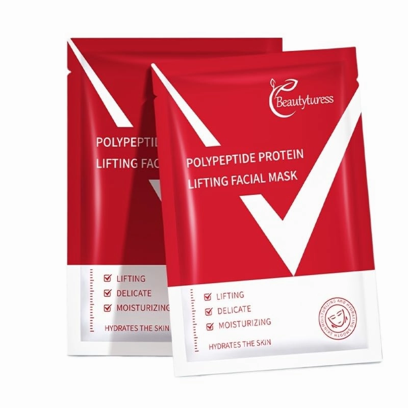 V Line Lifting Mask - 15 Packs - Jawline Shaper with Polypeptide Protein - Deep moisturizing & Firming Neck infused snail mucin, Hyaluronic Acid for Face Lift