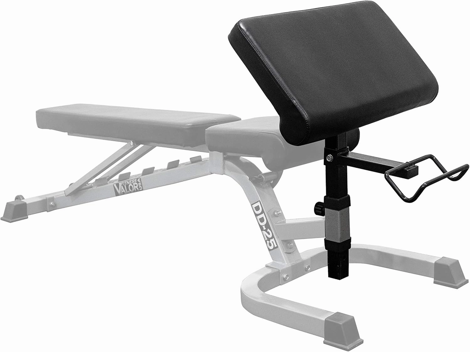 Valor Fitness EX-2 Preacher Curl Bench Attachment For Use W/Valor Fitness Benches Only