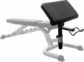 Valor Fitness EX-2 Preacher Curl Bench Attachment For Use W/Valor Fitness Benches Only
