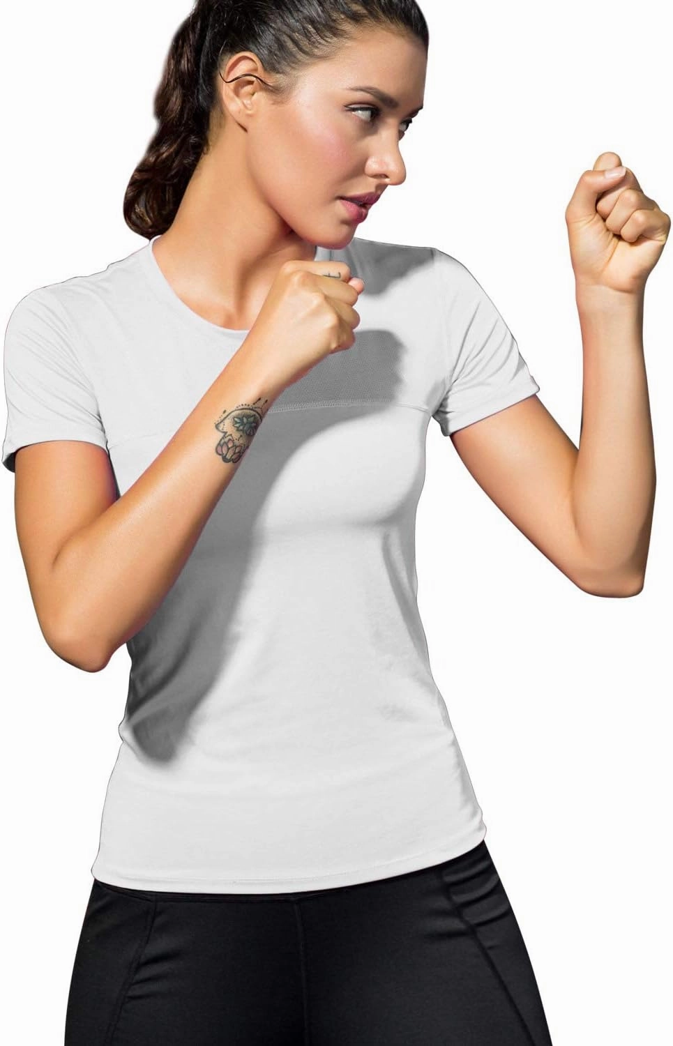 VEQKING Women's Compression T-Shirt 2-Pack– Moisture‑Wicking, Quick‑Dry Activewear for Gym, Yoga & Running
