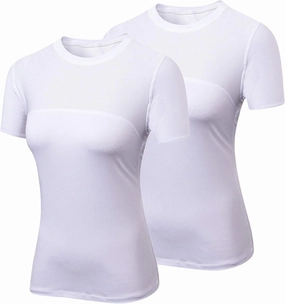 VEQKING Women's Compression T-Shirt 2-Pack– Moisture‑Wicking, Quick‑Dry Activewear for Gym, Yoga & Running