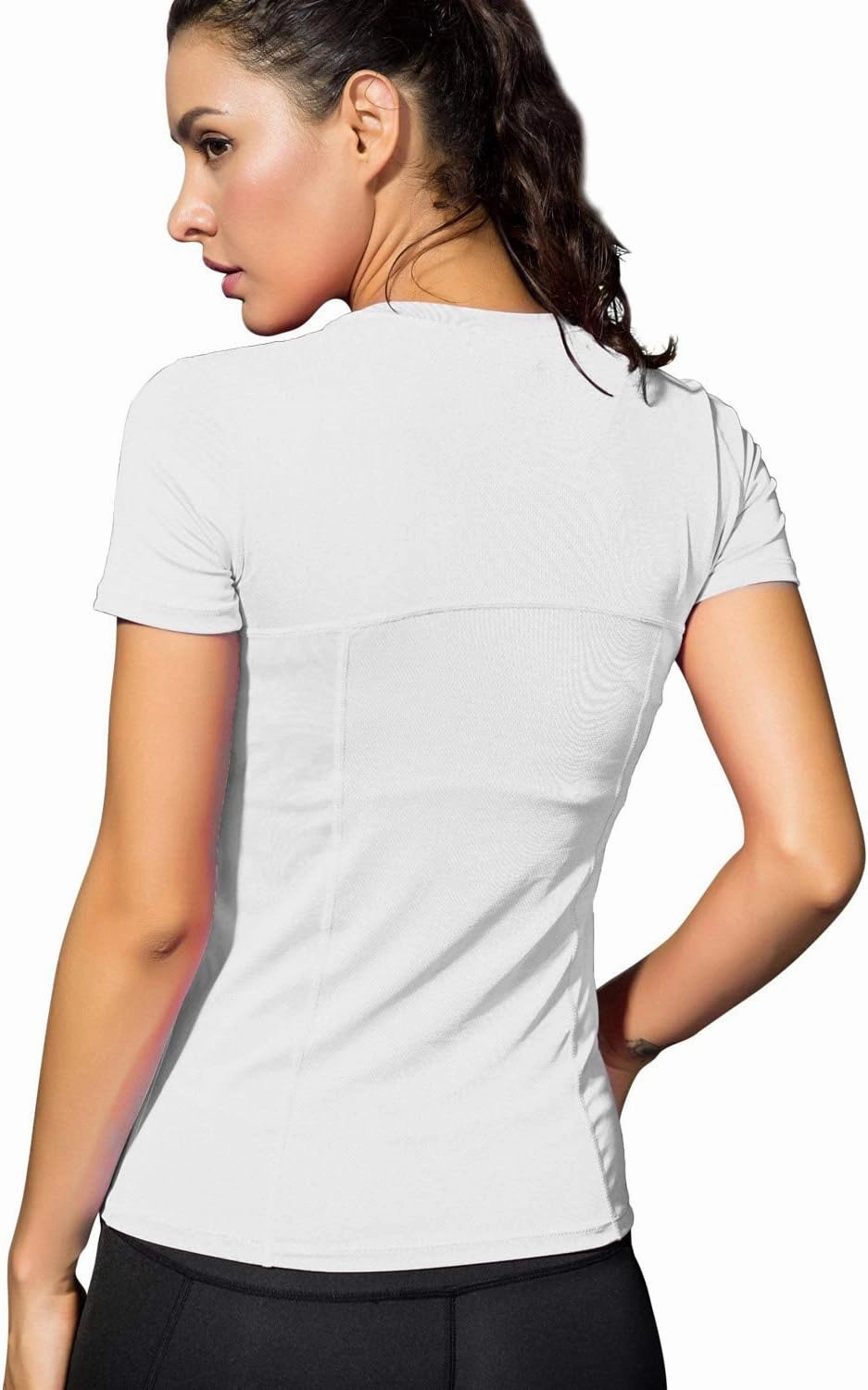 VEQKING Women's Compression T-Shirt 2-Pack– Moisture‑Wicking, Quick‑Dry Activewear for Gym, Yoga & Running