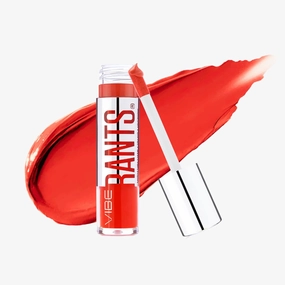 Vibe RANTS | Liquid Matte Lipstick | Long Lasting Matte Finish | High Volume Pigments for Rich, 12-Hour Wear | Vegan, Hydrating and Cruelty Free | MISS FIRE: MISS CONGENIALITY MEETS HER FLAME
