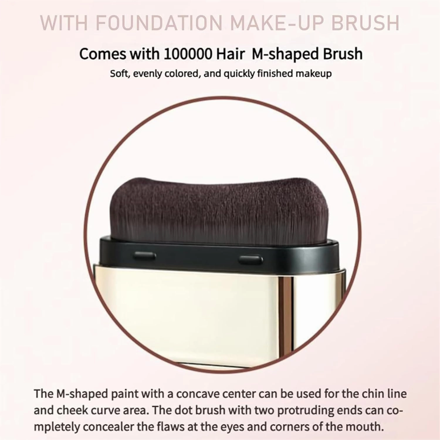Vivien Beauty Foundation Stick, 2 in 1 Vivienbeauty Foundation, Multi-use Foundations Stick Makeup with Built-In Foundations Brush, Lightweight, Long-Lasting and Refreshing (Fair Color, 01)