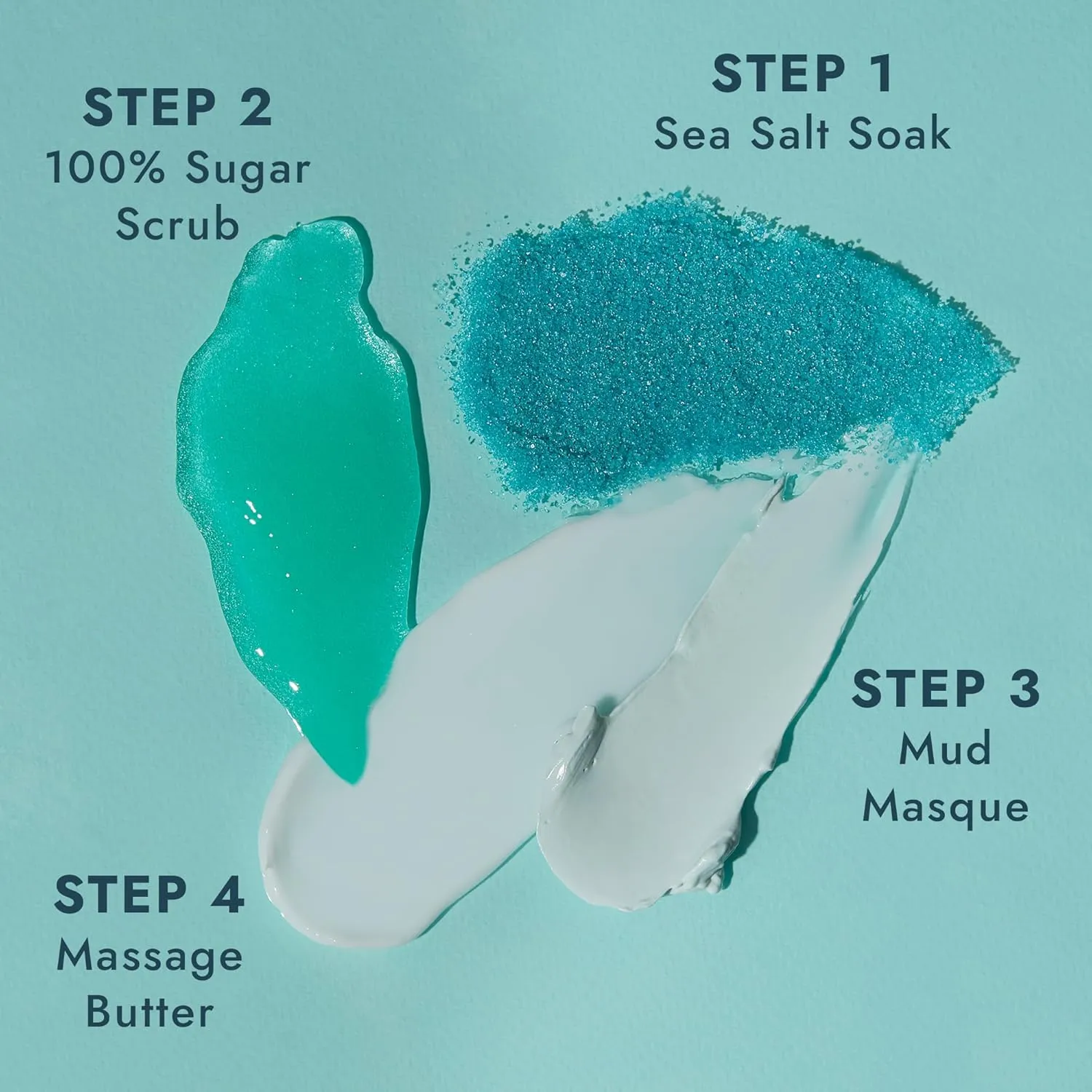 VOESH Pedi in a Box 4 Step Fresh Trio - 3 Pack of Ocean Refresh, Eucalyptus Energy Boost, & Cucumber Fresh Pedicure Set, DIY Pedi, Foot Spa
