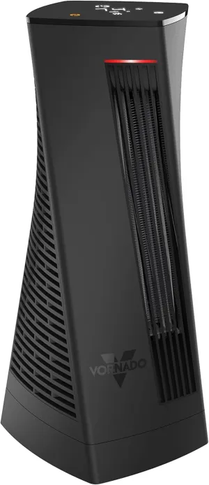 Vornado OSCTH1 Oscillating Tower Heater, Whole Room, Advanced Safety, Fan Only Mode, Black