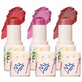 Vtrem 3PCS Cream Contour Stick, Blush Stick for Cheeks & Lips, Highlighter Stick Moisturizer Face Brightens & Shades Pencil Long Lasting Smooth Facial Contour Shaping Makeup Sticks for All Skin