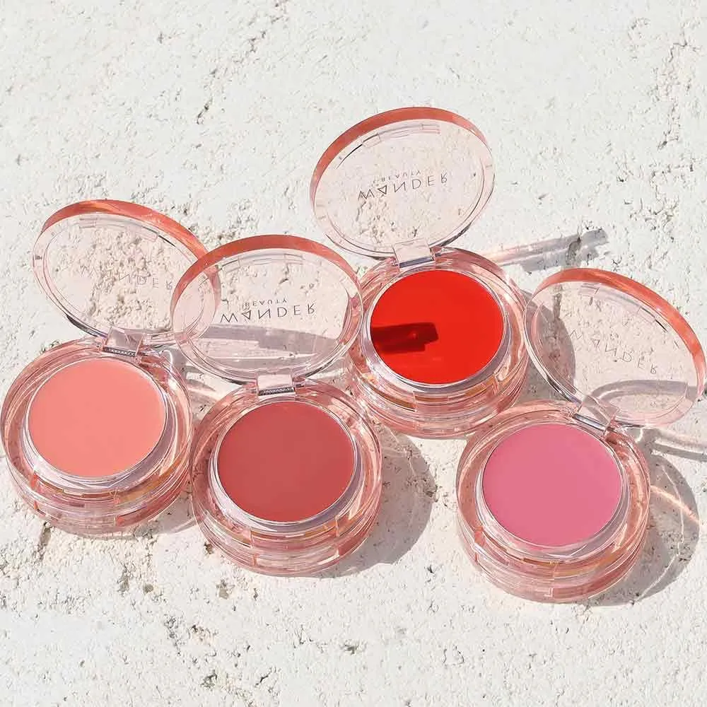 Wander Beauty Double Date Lip & Cheek - Suite Talker/Swipe - 4-in-1 Cream Blush & Tint - Blush, Moisturizer, Balm & Eye Gloss - Multitasking Eye, Cheek & Makeup with Green Tea - 0.07 oz
