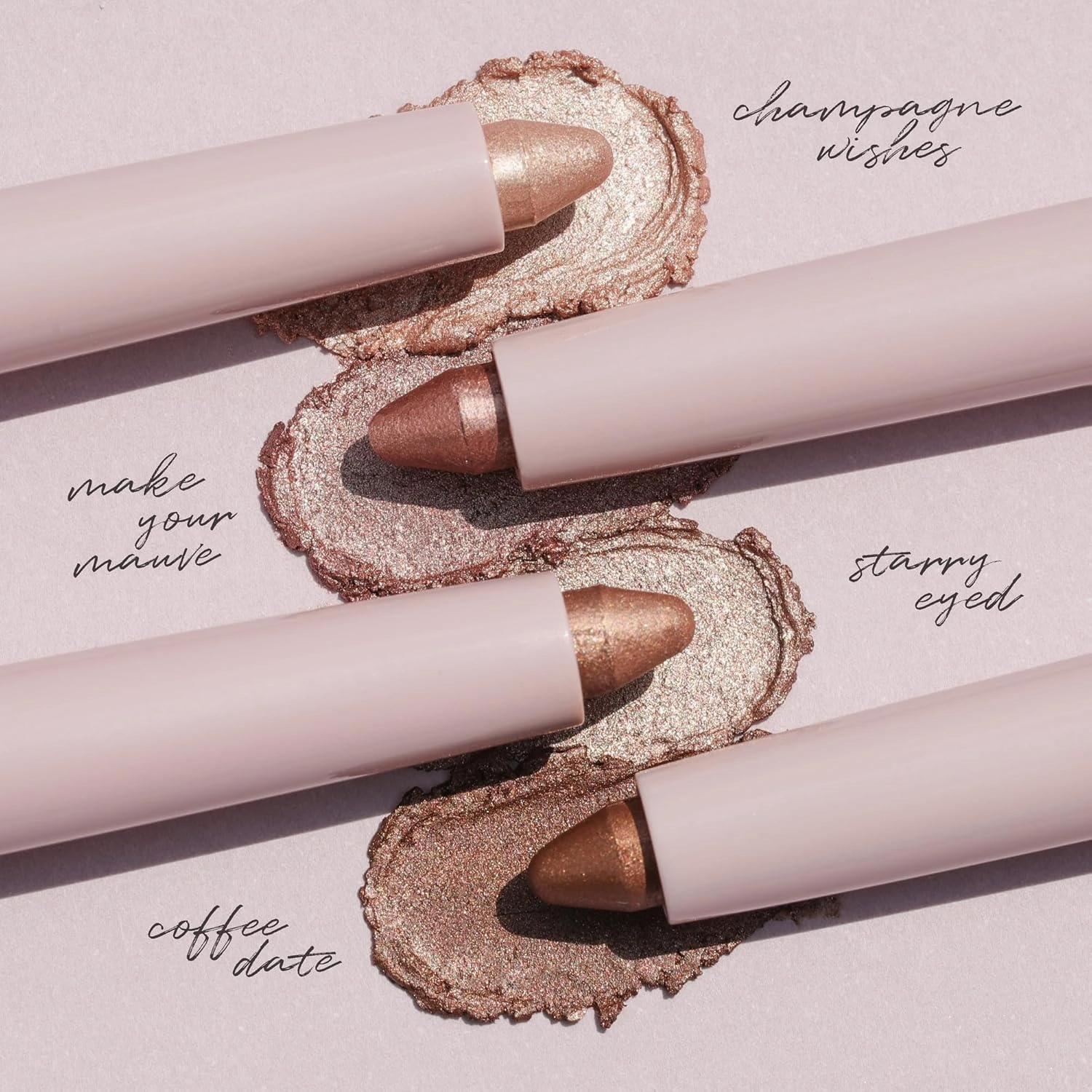 Wander Beauty Wandering Eyes Shadow Stick - Make Your Mauve (Lavender Rose Shimmer) - Smudge & Crease Free Cream Eyeshadow With Tamarind & Jojoba - Illuminate, Line & Define - 0.05 oz