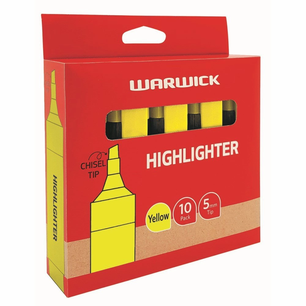 Warwick Highlighter Stubby - Yellow