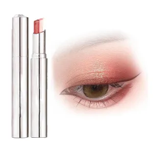 Waterproof Gradient Shimmer Eye-Shadow Stick, Roseionly Gradient Three-Color Eyeshadow Stick, Roseionly 3 Colors Shimmer Eyeshadow Sticks, Eye Shadow Pencil for Layered Eye Makeup (2#)