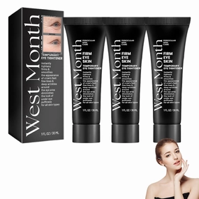 WEST MONTH Instant Firm Eye Cream, Advanced Instant Firm Eye Tightening Cream, Anti Aging Eye Cream For Dark Circles, Puffiness & Bags, Reduce Wrinkles, Fine Lines, Moisturizating Skin (3 Pack)