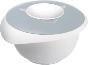 Westmark Mixing/Baking Bowl with Two-Part Lid, 2.5 L, with Spout, Plastic, Blue/White, 3153227B