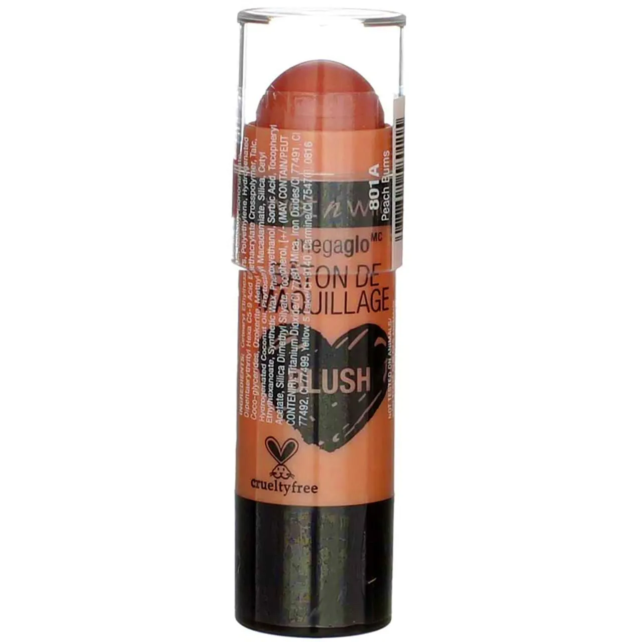 Wet N Wild Mega Glo Makeup Stick Blush Peach Bums (Pack of 4)4