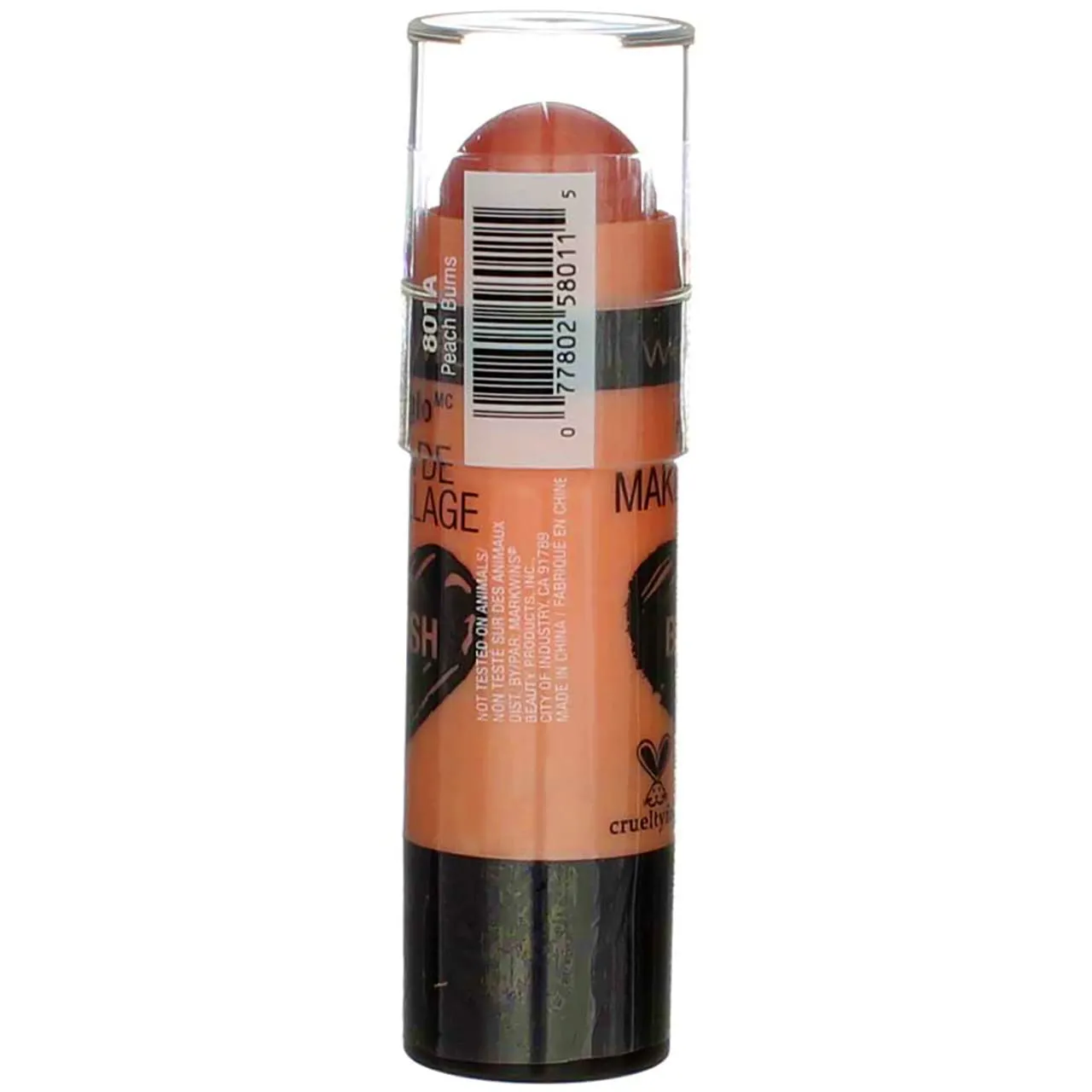 Wet N Wild Mega Glo Makeup Stick Blush Peach Bums (Pack of 4)4