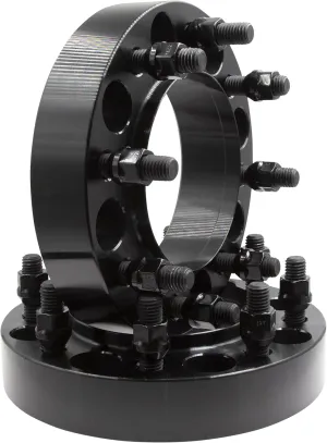 Wheel Accessories Parts 2 Pc Steel Hub Centric Wheel Spacers 8 on 170mm 1.5 Inch Thick 14mm 2.0 Thread Stud Fits 99-04 Ford F250 F350 Super Duty｜ Single Rear Wheel ｜ Dual Rear Wheel Front Only